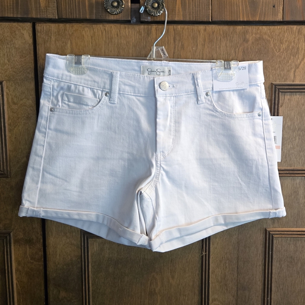 Jessica Simpson Soft White Jean Shorts